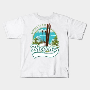 Bregenz austria to ski Kids T-Shirt